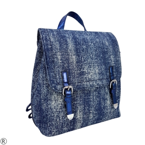 Дънкова дамска раница- Sisi Blue 11038