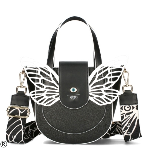 Черни сандали на платформа- Mira Black 10675