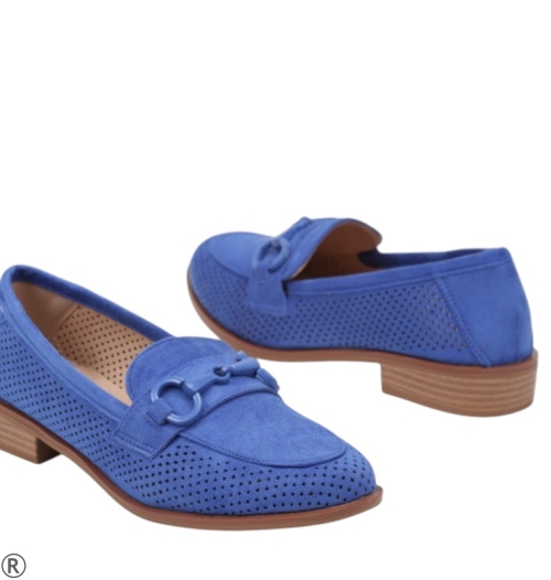 Сини дамски лоуфъри- Izabel Blue 11065