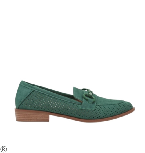Зелени дамски лоуфъри- Izabel Green 11066