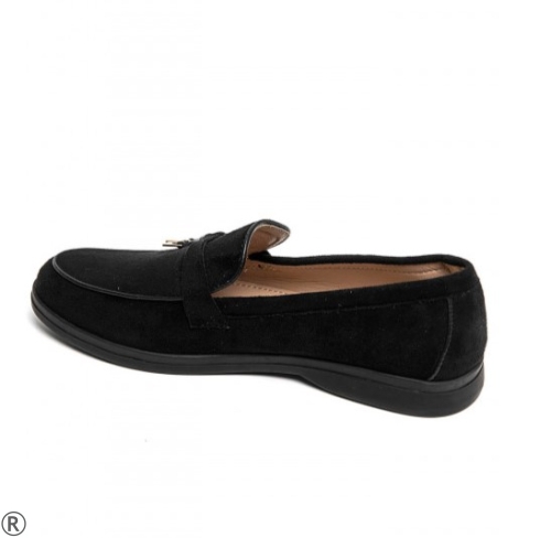Черни равни лоуфъри- Danaq Black 11209