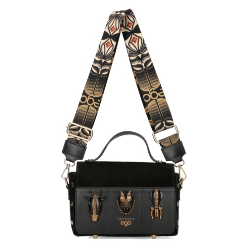 Черни ниски боти от естествен набук- Valera Black 11446