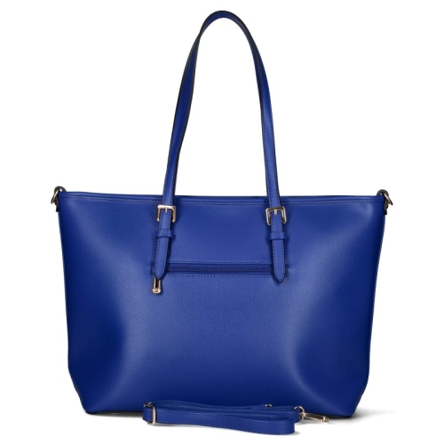 Синя дамска чанта с дълги дръжки- LORA&CO 11454