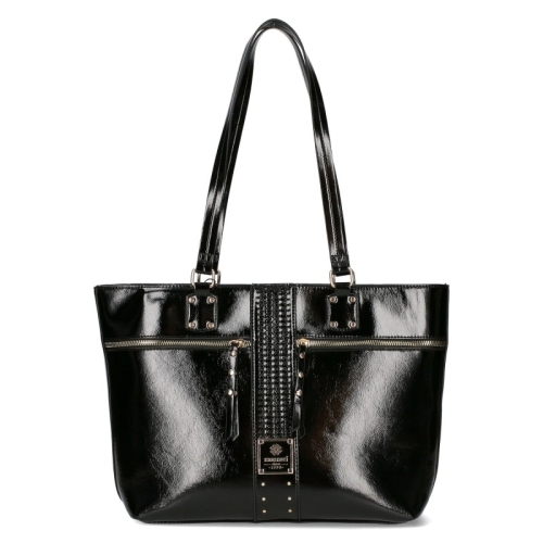 Черни ботуши на висок широк ток- Eliza Bulgaria 11484