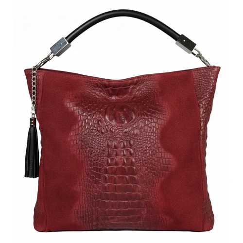 Луксозна чанта от естествен велур- Anakke 11501