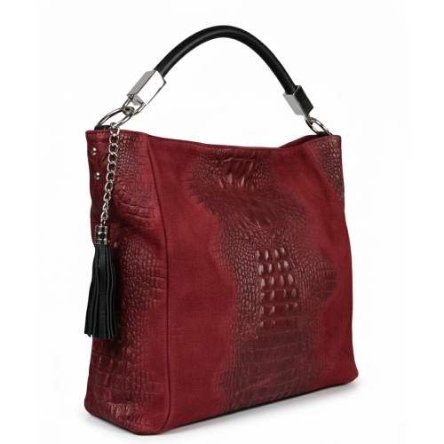 Луксозна чанта от естествен велур- Anakke 11501