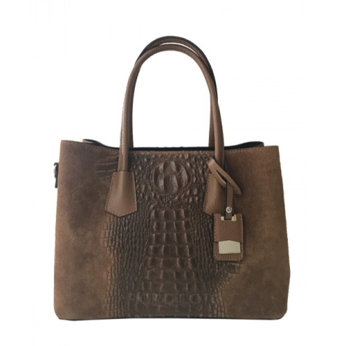 Кафява чанта от естествена кожа- Daren Brown 11506