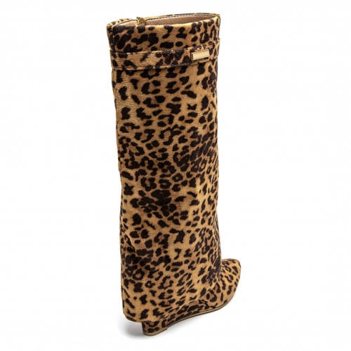 Леопардови ботуши на платформа- Sintia 11566