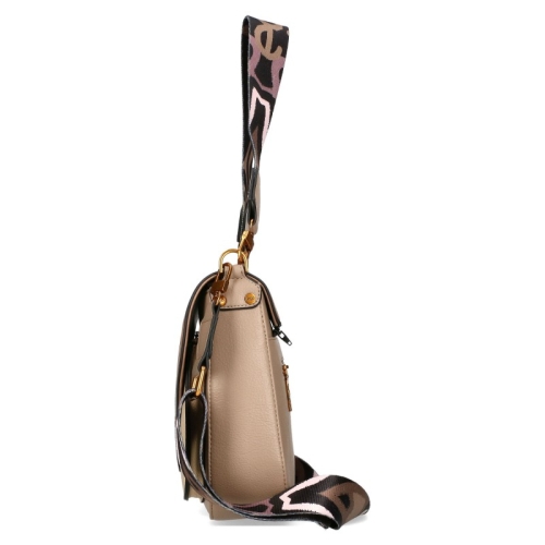 Бежова чанта с два сменяеми капака и дълга дръжка- EGO Beige 11581