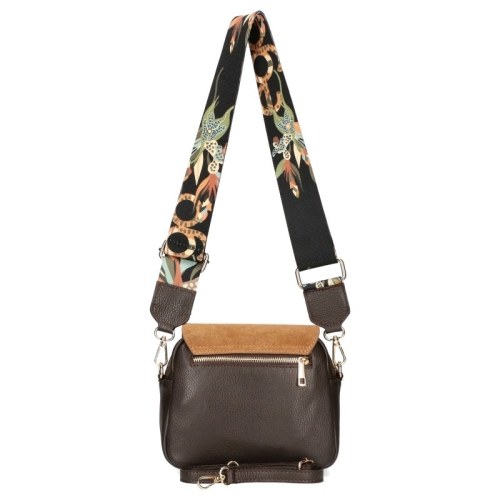 Чанта от естествена кожа с две отделения- EGO Camel 11583