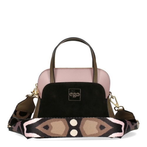 Чанта от естествена кожа с две лица- EGO Beige 11586