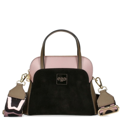 Чанта от естествена кожа с две лица- EGO Beige 11586