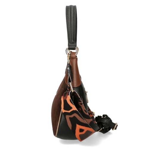 Кафява чанта от естествен велур- EGO Braown 11591