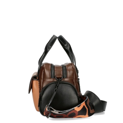 Кафява чанта с две отделения и пеперуда- EGO Butterfly Brown 11600