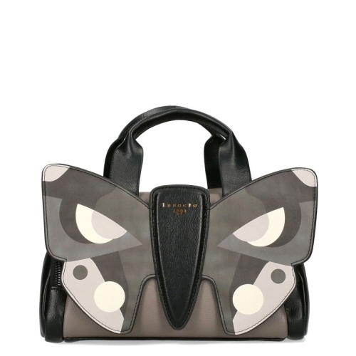 Сива чанта с две отделения и пеперуда- EGO Butterfly Grey 11600