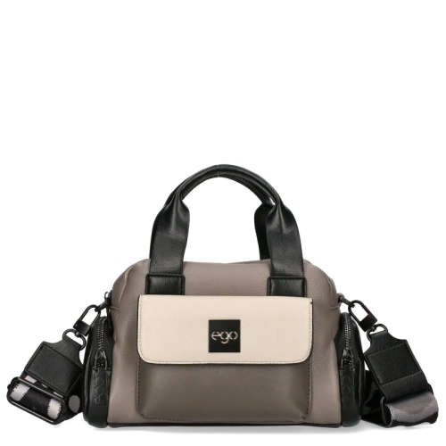 Сива чанта с две отделения и пеперуда- EGO Butterfly Grey 11600