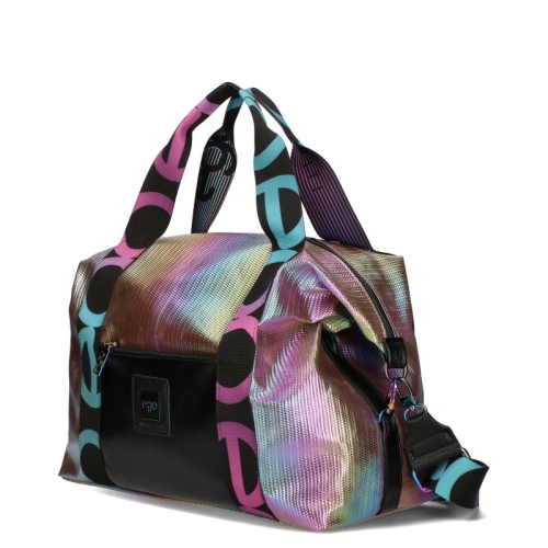 Голяма дамска чанта-сак в цвят хамелион- EGO 11603