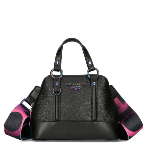 Черна стилна чанта с дълга дръжка за през рамо- EGO Black 11605