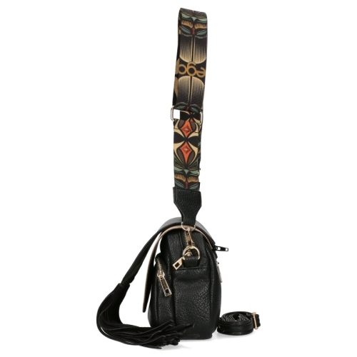 Бежова чанта с два капака и ресни- EGO Totemic 11609