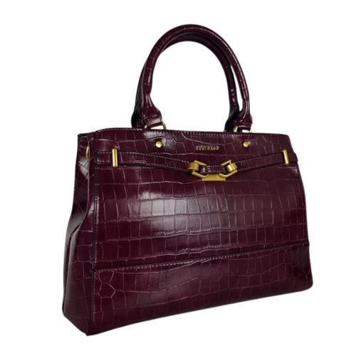 Твърда чанта във винен цвят- Duki&Daso 11626