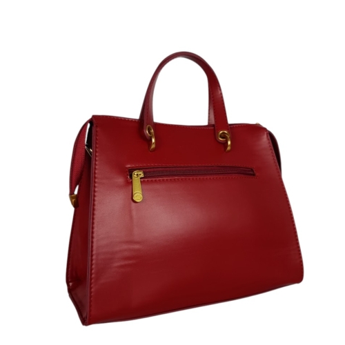 Червена дамска чанта с цветя- Duki&Daso 11638