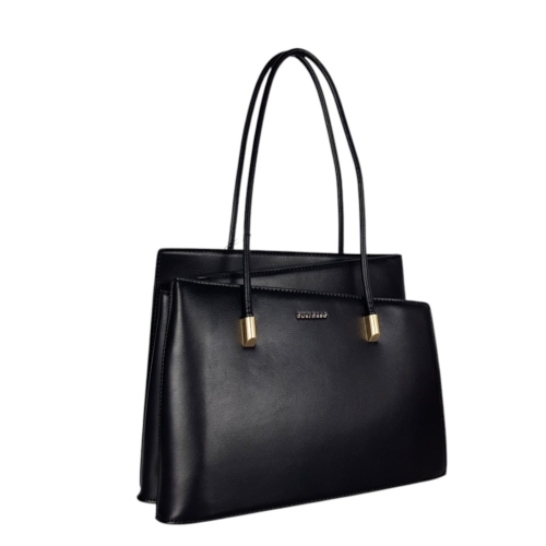 Стилна черна чанта с дълги дръжки- Duki&Daso 11646