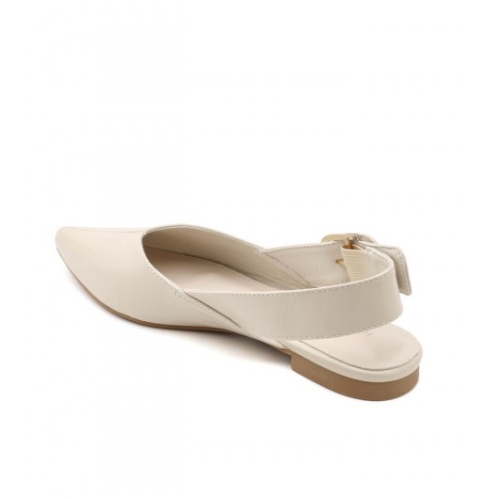 Бежови обувки Slingback с отворена пета- Gracey Beige 11665