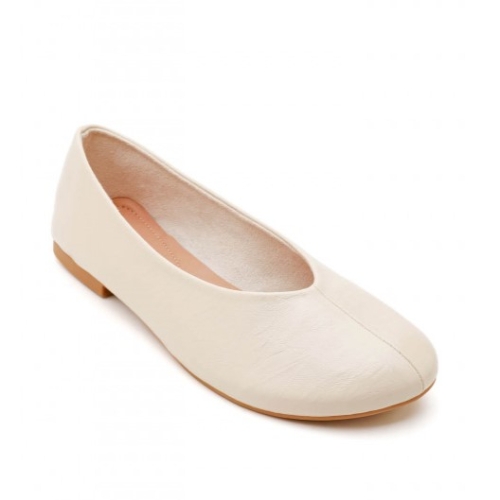 Равни бежови балерини- Vera Beige 11668