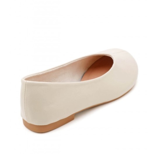 Равни бежови балерини- Vera Beige 11668