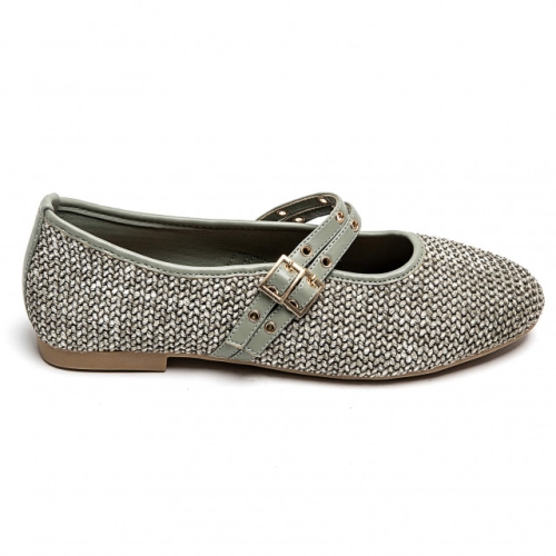 Зелени балерини с катарама- Misi Green 11672