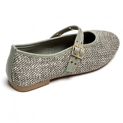 Зелени балерини с катарама- Misi Green 11672