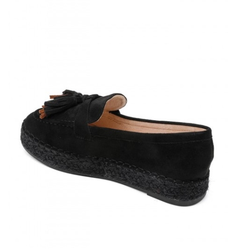 Равни черни еспадрили - Renie Black 11687