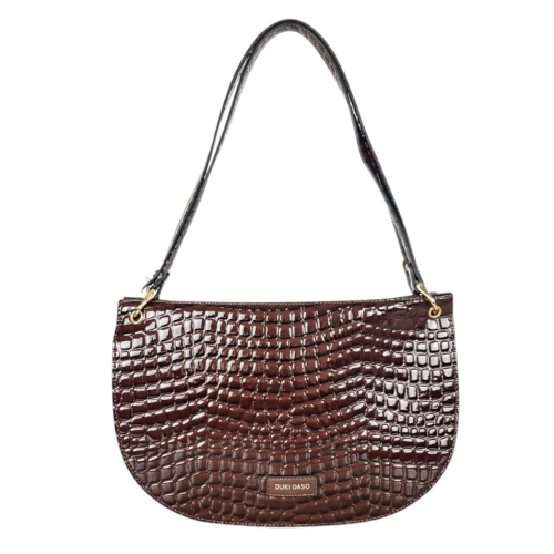 Кафяви елегантни обувки на широк ток- Klaudia Brоwn 11698