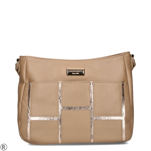 Дамски велурени мокасини цвят камел- Rita Camel 11663