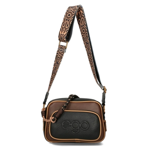 Кафяви боти от естествен набук на платформа- Daria Brown 11497