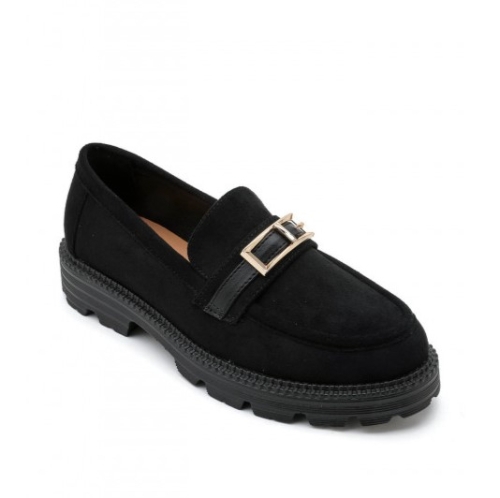 Черни велурени мокасини- Rita Belack 11736