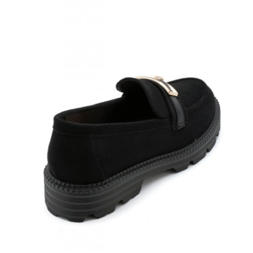 Черни велурени мокасини- Rita Belack 11736