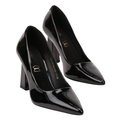 Елегантни обувки в черен лак- Klear Multi Black 11737