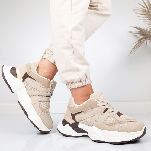 Дамски маратонки цвят каки- Klaudiq Khaki 11759