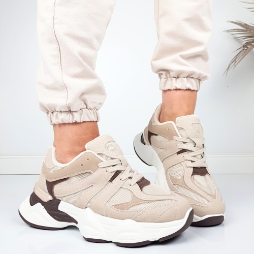 Дамски маратонки цвят каки- Klaudiq Khaki 11759