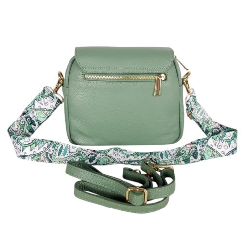 Чанта с две отделения от естествена кожа- Selin Green 11773