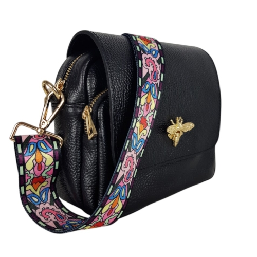 Италианска чанта от естествена кожа- Selin Blue 11771