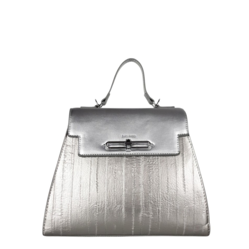 Сребристи обувки от естествена кожа- Dara Silver 11811