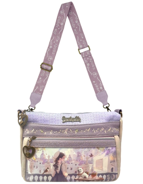 Дамска чанта за през рамо- Sweet & Candy Purple 11837