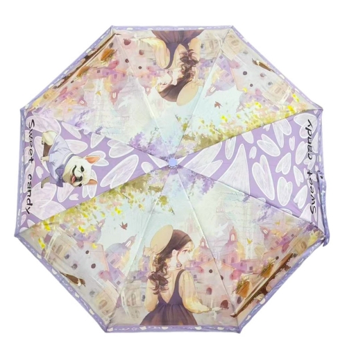 Дамски чадър- Sweet & Candy Purple 11841