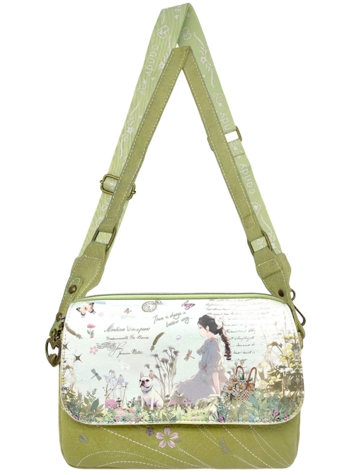 Дамска чанта за през рамо- Sweet & Candy Green 11865