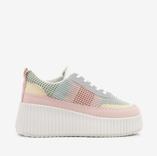 Цветни дамски кецове на платформа- Nansi 11870