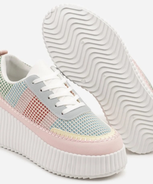 Цветни дамски кецове на платформа- Nansi 11870