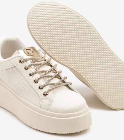 Равни бежови кецове- Melisa Beige 11872