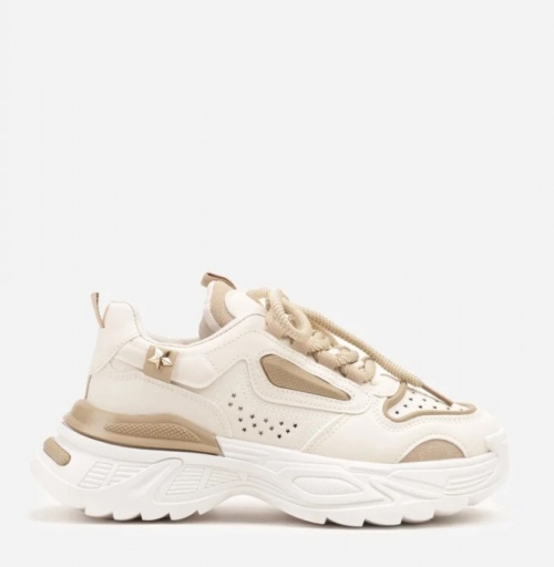 Бежови дамски маратонки- Kendi Beige 11874
